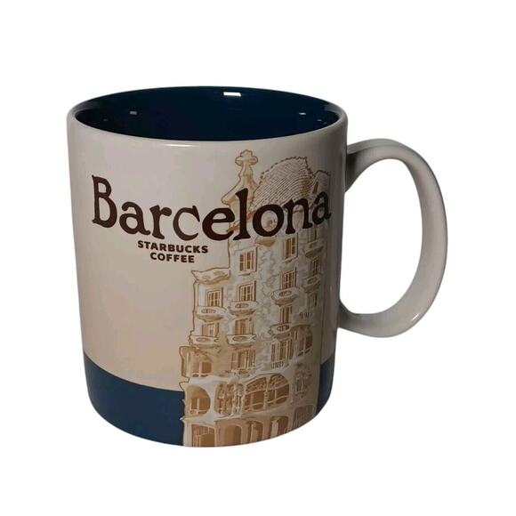 2013 Starbucks BARCELONA Mug Global Icon Collectors Series 16oz Cup You Are Here - Picture 1 of 8